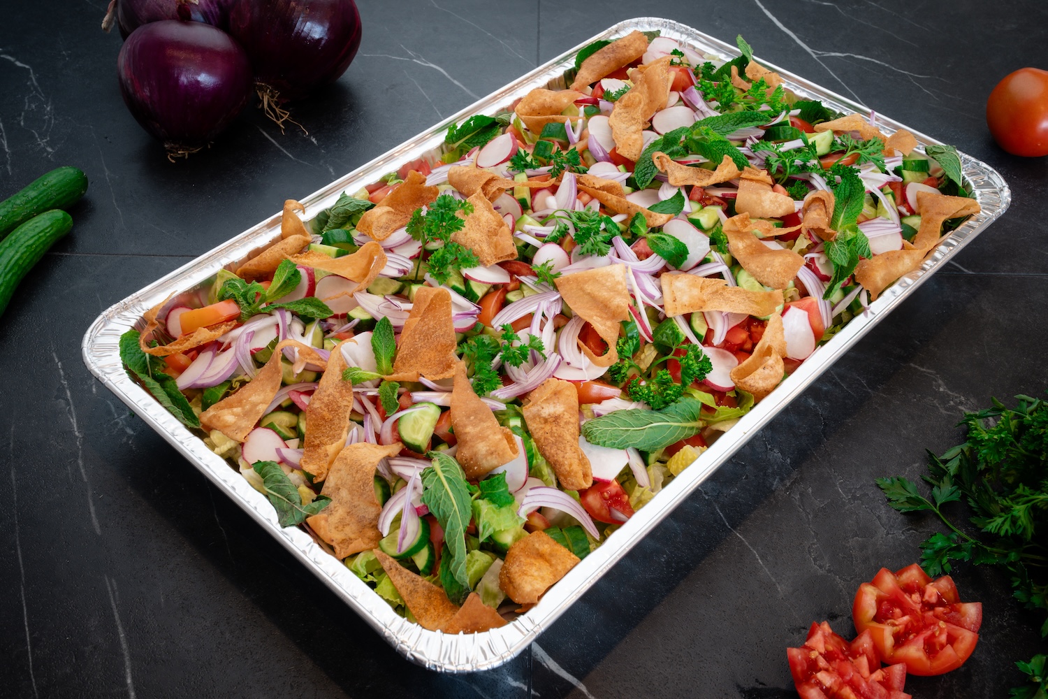 Fattoush Salad Tray