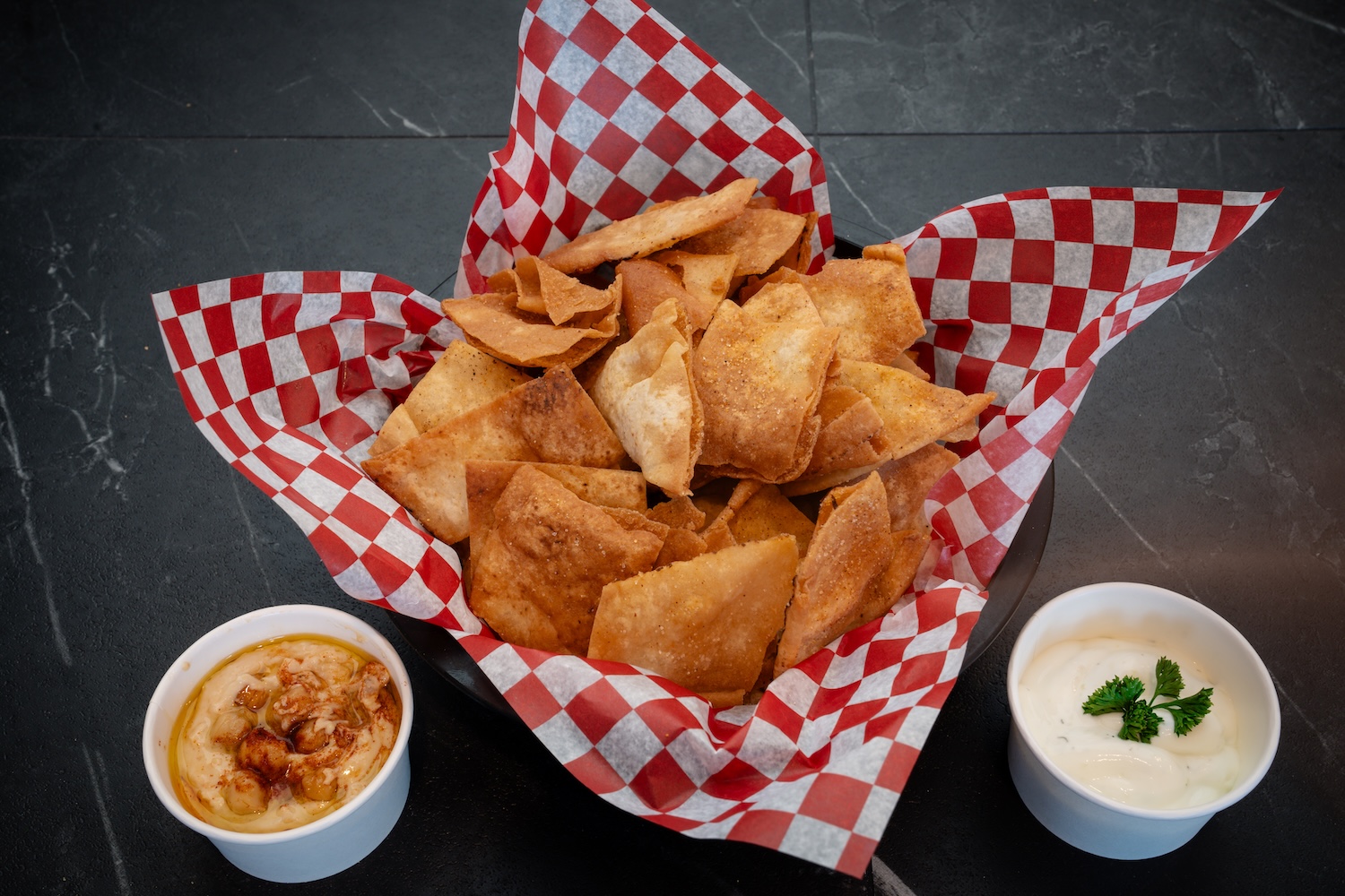 Pita Chips + Dip