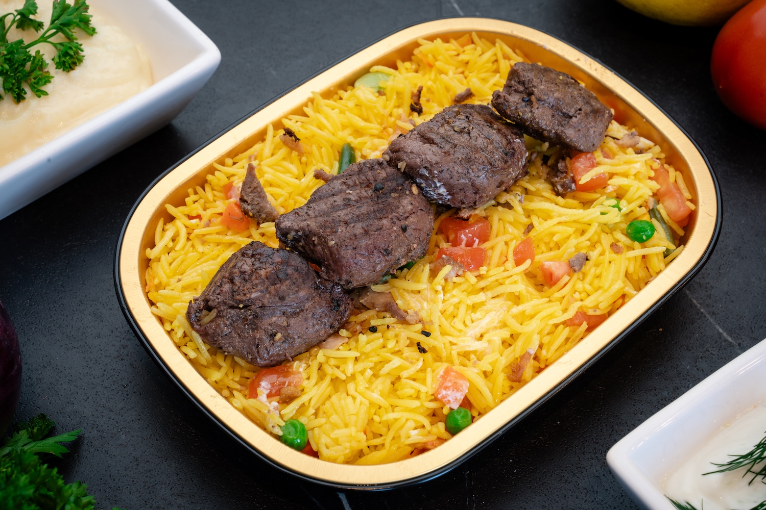 Beef Tenderloin Rice Bowl