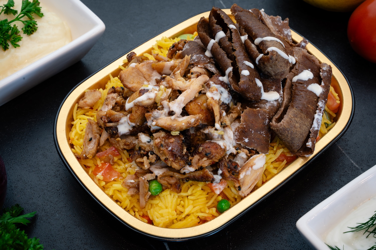 Mixed Beef & Chicken Rice Bowl