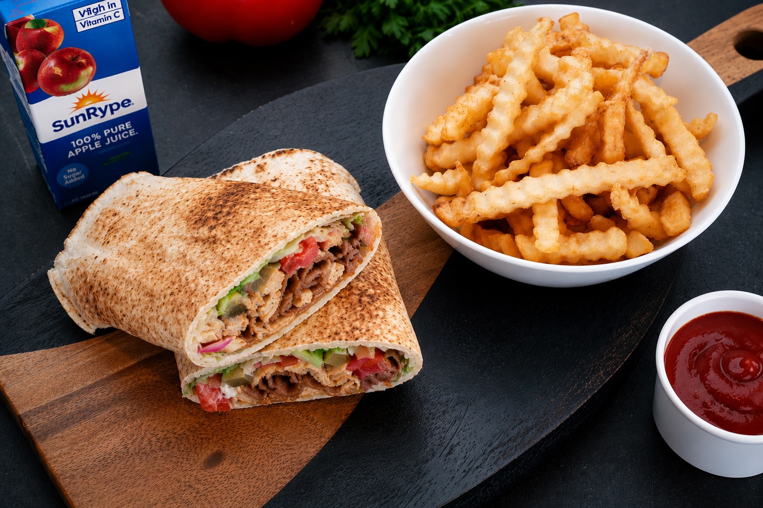 Kids Mixed Beef & Chicken Wrap