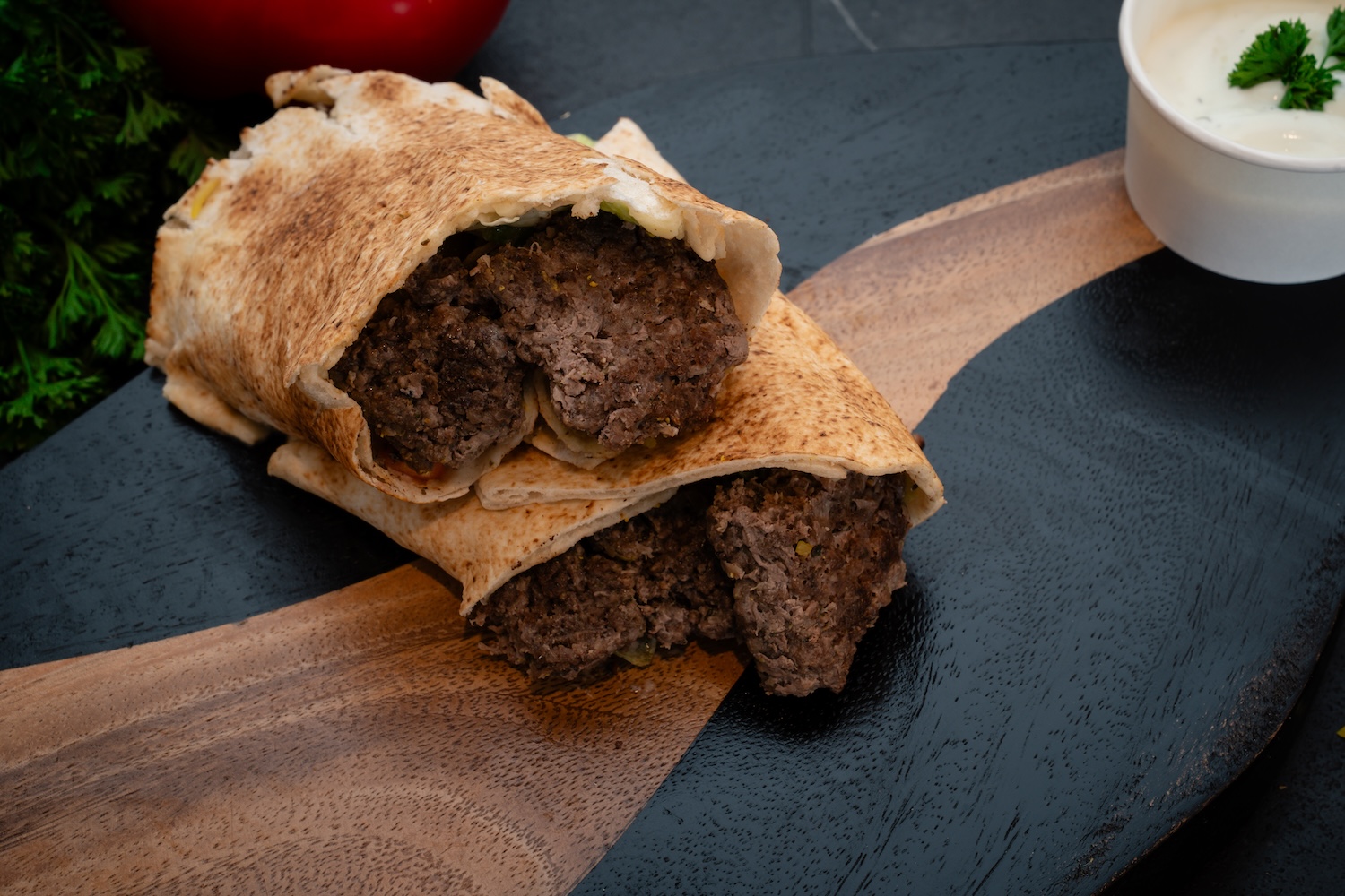 Beef Kofta Kabab Wrap