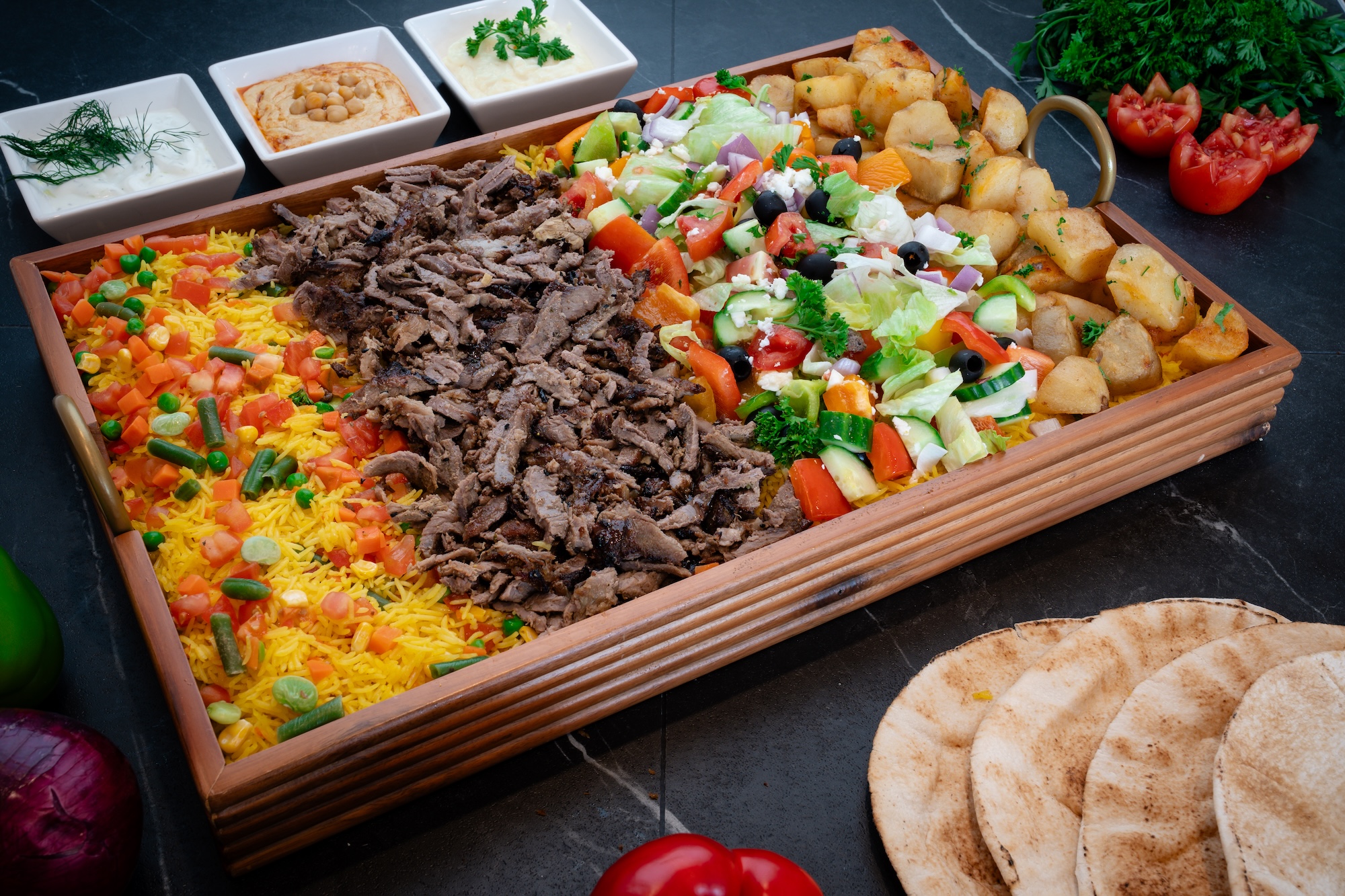 Wraps platter for catering